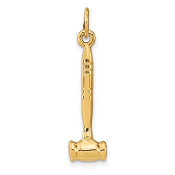14k 3-D Gavel Charm
