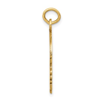 14k Solid Polished Boys Head Charm — alternate view