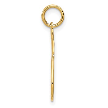 14k Racquet Charm — alternate view