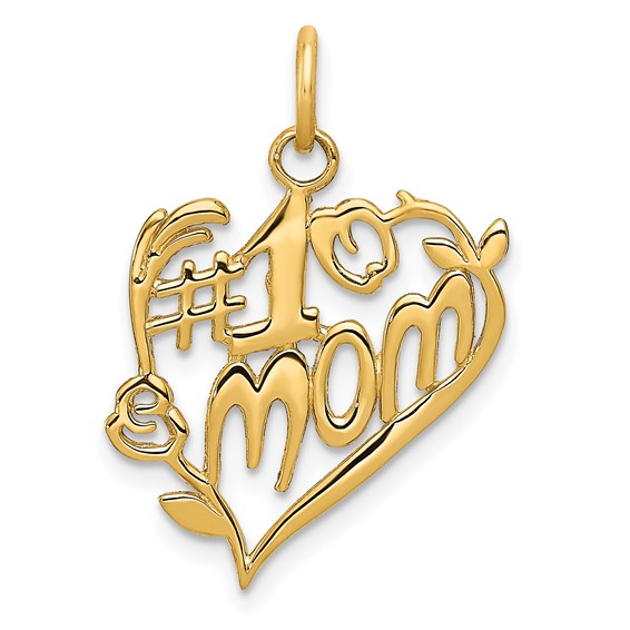 #1 MOM outlet Two Color Charm 14k