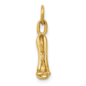 14K  3-D High Heel Stiletto Shoe Charm — alternate view