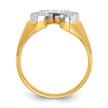 10k Two-Tone Fancy Ring Mounting — alternate view