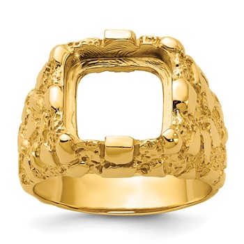IB Goodman 14k Mens Onyx Nugget Ring Mounting