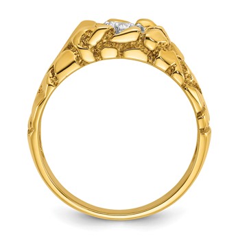 IB Goodman 14k Mens Diamond Nugget Ring Mounting — alternate view