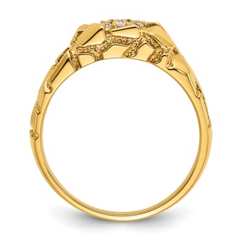 IB Goodman 14k Mens Diamond Nugget Cluster Ring Mounting — alternate view