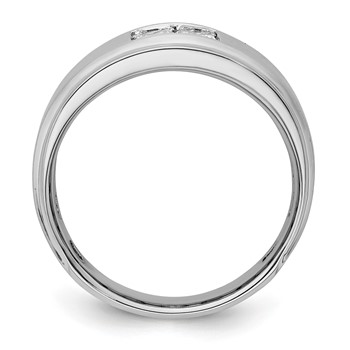 IBGoodman 14k White Gold 7/8 carat Lab Grown Diamond VS/SI+ G+ Complete Men's Ring — alternate view