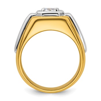 IBGoodman 14k Two-tone Polished Men's Ring Mounting — alternate view