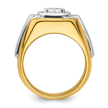 IBGoodman 14k Two-tone Polished Men's Ring Mounting — alternate view