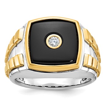 10k Two-Tone Fancy Ring Mounting