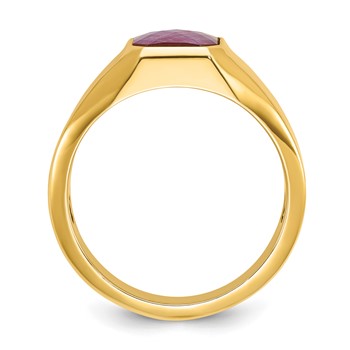 IB Goodman 14k Mens Octagon Gemstone Ring Mounting — alternate view