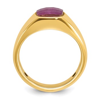 IB Goodman 14k Mens Cushion Gemstone Ring Mounting — alternate view