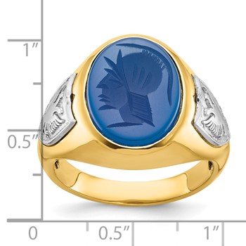 10k Two-Tone Fancy Ring Mounting — alternate view