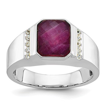 GTS WG DIA/RUBY DOUBLET RING Mounting