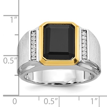 10k Two-Tone Fancy Ring Mounting — alternate view