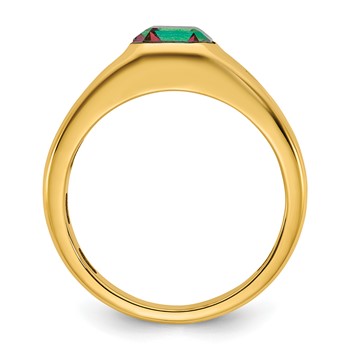 10ky Mystic Fire Topz and Diamond Ring Mounting — alternate view