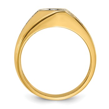 IB Goodman 14k Mens Polished and Satin Ring Mounting — alternate view
