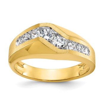 IB Goodman 14k Mens Polished and Satin Ring Mounting