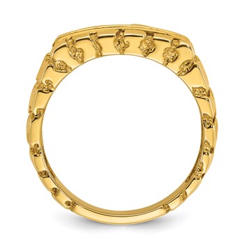 IB Goodman 14k Mens Diamond Nugget Ring Mounting — alternate view