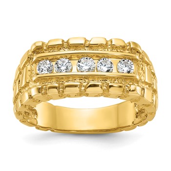 IB Goodman 14k Mens Diamond Nugget Ring Mounting