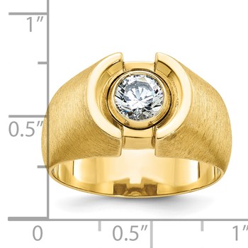 IB Goodman 14k Mens Polished and Satin Diamond Ring Mounting — alternate view