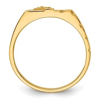 IB Goodman 14k Mens Diamond Nugget Ring Mounting — alternate view
