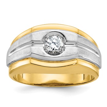 10k Two-Tone Fancy Ring Mounting