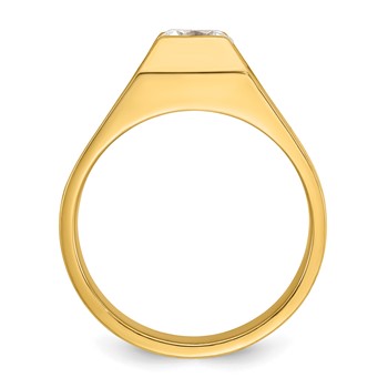 IBGoodman 14k 1 carat Lab Grown Diamond VS/SI+ G+ Complete Men's Ring — alternate view