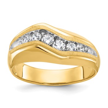 IB Goodman 14k Mens Polished and Satin Ring Mounting