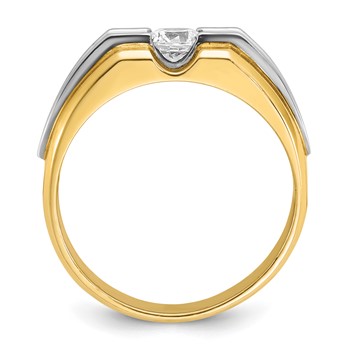 IB Goodman 14k Two-tone Mens Diamond Ring Mounting — alternate view