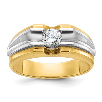 IB Goodman 14k Two-tone Mens Diamond Ring Mounting