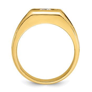 IB Goodman 14k Two-tone Mens Diamond Ring Mounting — alternate view