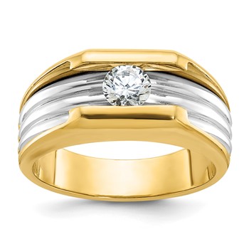 IB Goodman 14k Two-tone Mens Diamond Ring Mounting