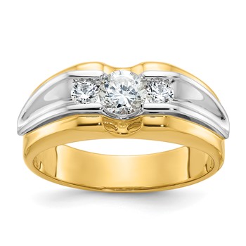IB Goodman 14k Two-tone Mens Diamond Ring Mounting