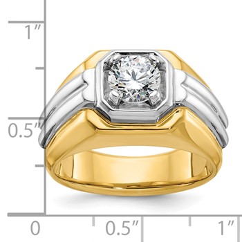 10k Two-Tone Fancy Ring Mounting — alternate view
