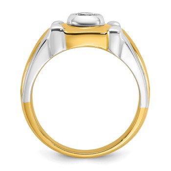 IB Goodman 14k Two-tone Mens Diamond Ring Mounting — alternate view