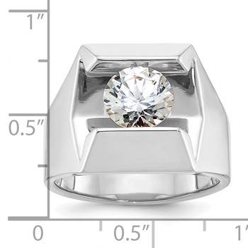 14kw IBGoodman Men's Polished Diamond Ring Mounting — alternate view