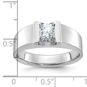 IB Goodman 14k White Gold Mens Diamond Ring Mounting — alternate view