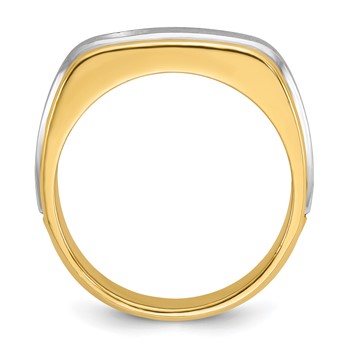 10k Two-Tone Fancy Ring Mounting — alternate view
