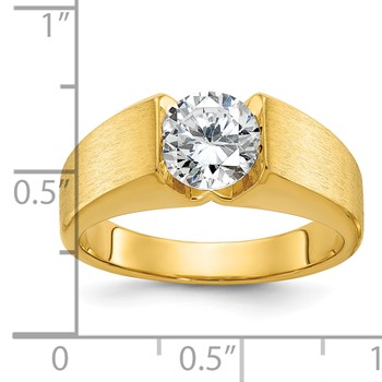 IB Goodman 14k Mens Polished and Satin Diamond Ring Mounting — alternate view