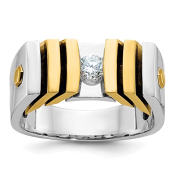IB Goodman 14k Two-tone Mens Diamond Ring Mounting