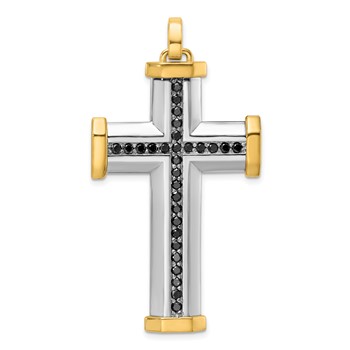 49.2 X 30.8 mm Two Tone Diamond Cross Mounting