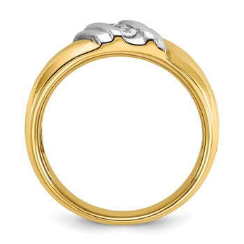 IBGoodman 14k Two-tone Polished Men's Ring Mounting — alternate view