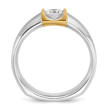 IB Goodman 14k Two-tone Mens Diamond Ring Mounting — alternate view