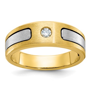 10k Two-Tone Fancy Ring Mounting