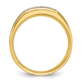 10k Two-tone IBGoodman Men's Diamond Ring Mounting — alternate view