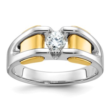 IB Goodman 14k Two-tone Mens Diamond Ring Mounting