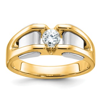 10k Two-tone IBGoodman Men's Diamond Ring Mounting