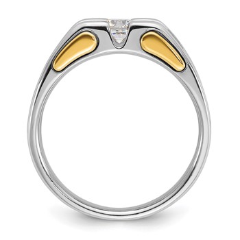IB Goodman 14k Two-tone Mens Diamond Ring Mounting — alternate view