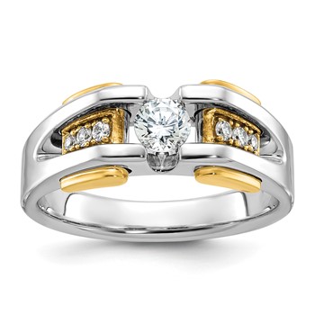 IB Goodman 14k Two-tone Mens Diamond Ring Mounting