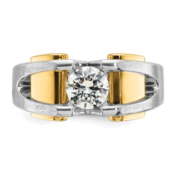 10kw IBGoodman Men's Polished and Satin Ring Mounting — alternate view